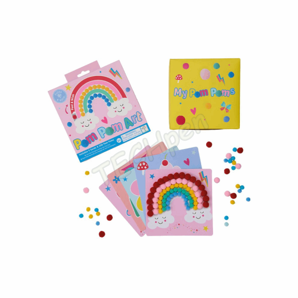FLOSS&ROCK RAINBOW FAIRY POM POM ART 52P6265