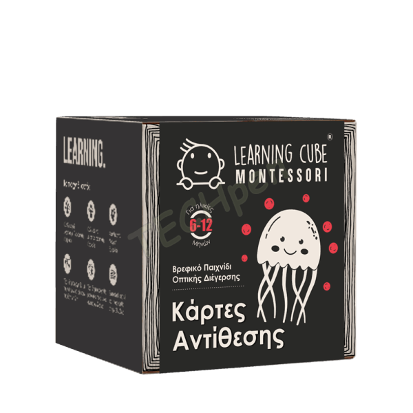 LEARNING CUBE - MONTESSORI BABY ΚΑΡΤΕΣ ΑΝΤΙΘΕΣΗΣ (3 χρώματα) 6-12m 097