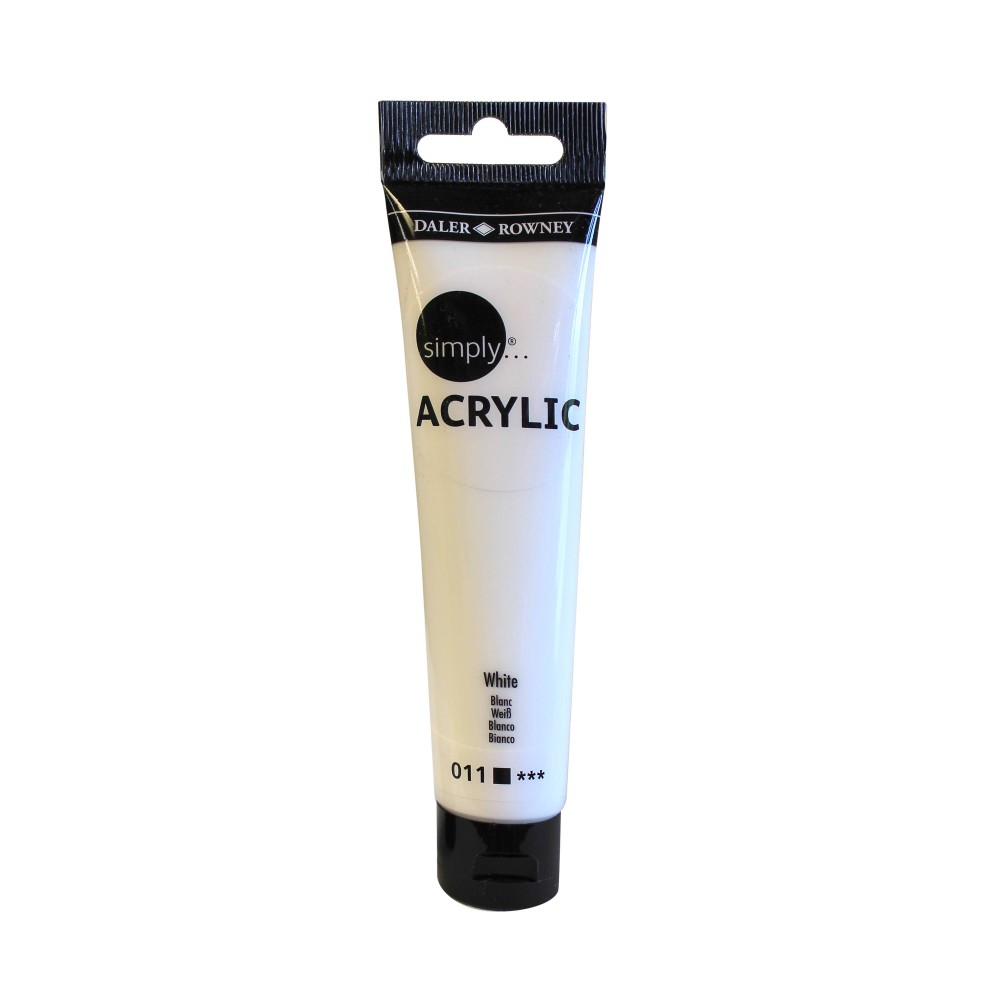 DALER ROWNEY SIMPLY ACRYL SL 75ml WHITE 126975011