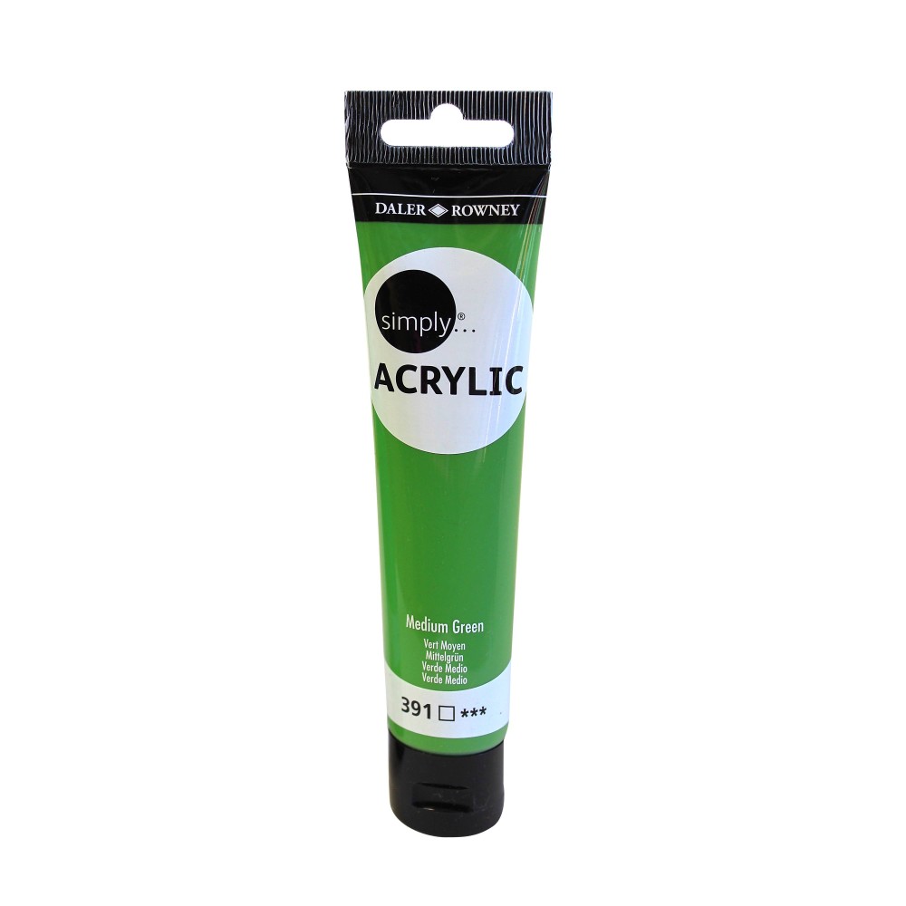 DALER ROWNEY SIMPLY ACRYL SL 75ml MED GREEN 126975391