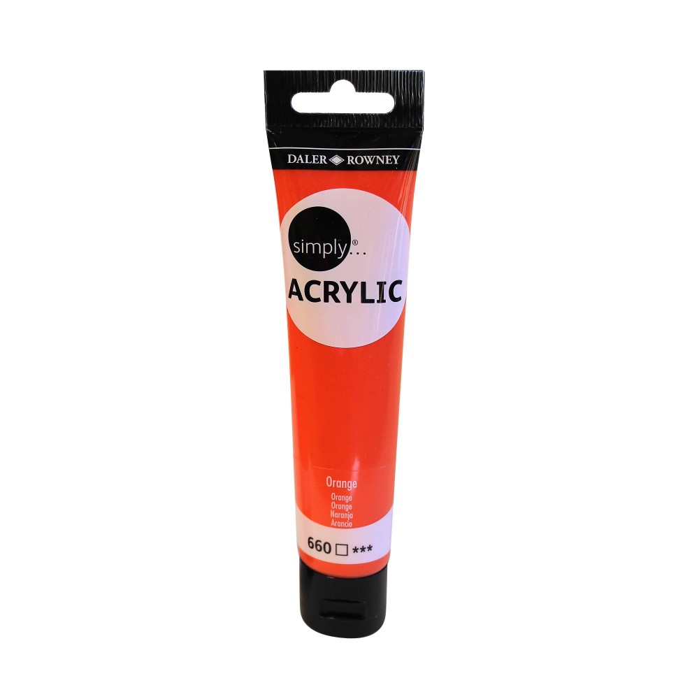 DALER ROWNEY SIMPLY ACRYL SL 75ml ORANGE 126975660