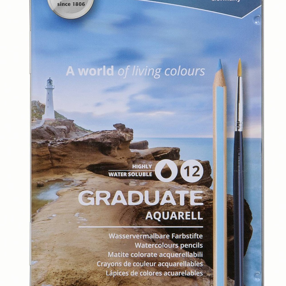 LYRA ΞΥΛΟΜΠΟΓΙΕΣ GRADUATE AQUARELL ΣΕΤ 12τμχ ΜΕ ΠΙΝΕΛΟ ΣΕ ΜΕΤΑΛΛΙΚΗ ΚΑΣΕΤΙΝΑ 2881120