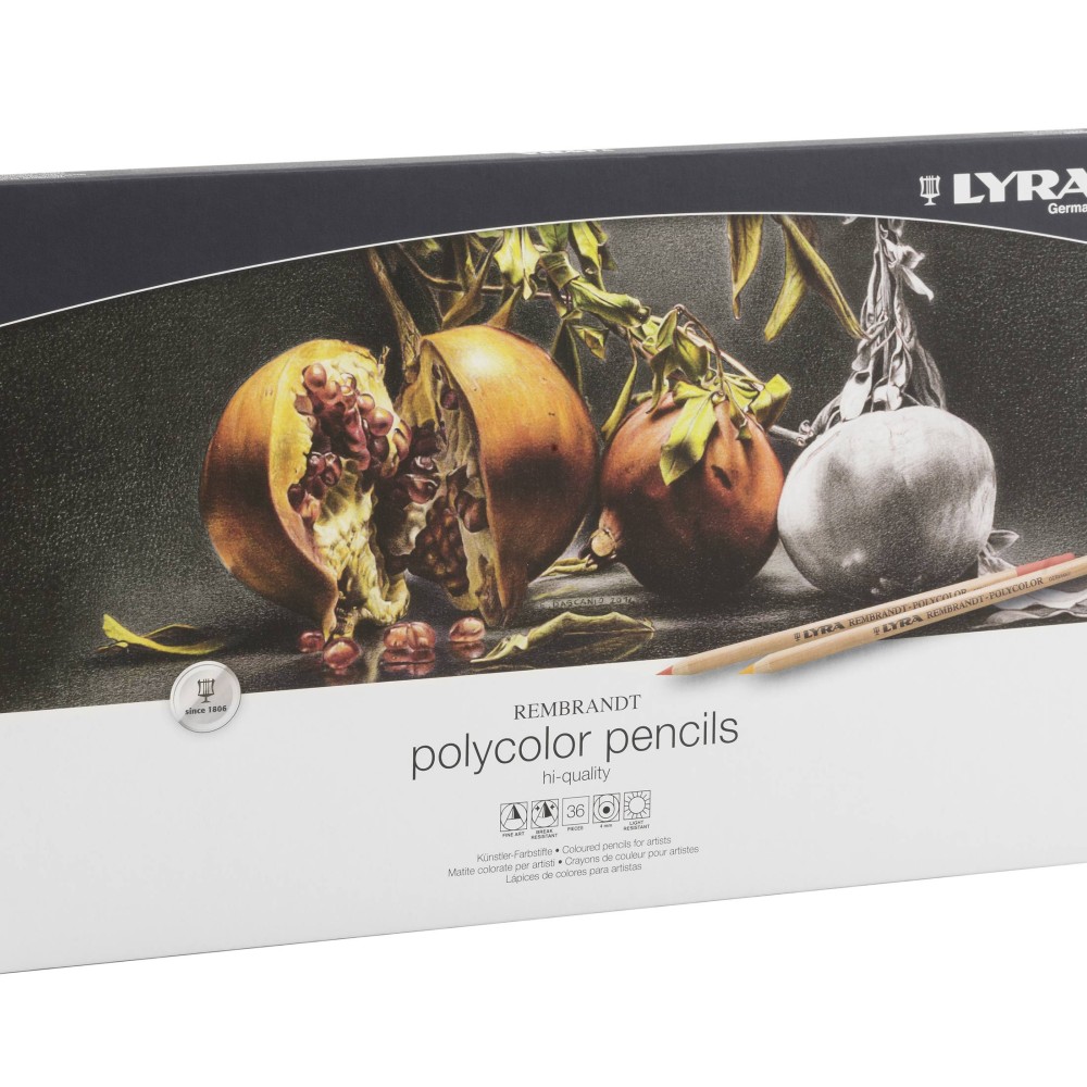 LYRA ΞΥΛΟΜΠΟΓΙΕΣ REMBRANDT POLYCOLOR HI QUALITY ΣΕΤ 36τμχ ΣΕ ΜΕΤΑΛΛΙΚΗ ΚΑΣΕΤΙΝΑ NATURAL COLORS  002001360