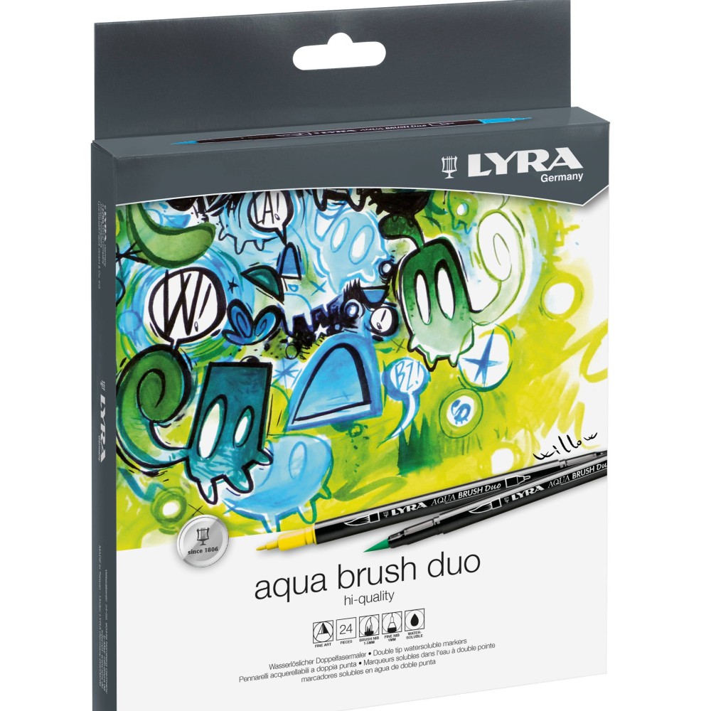 LYRA AQUA BRUSH DUO HI-QUALITY 24τμχ 6521240
