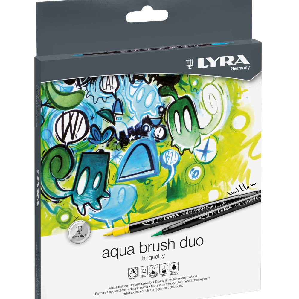 LYRA AQUA BRUSH DUO HI-QUALITY 12τμχ 6521120
