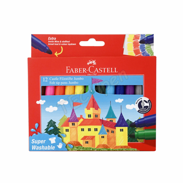 FABER CASTELL ΣΧΟΛΙΚΟΣ ΜΑΡΚΑΔΟΡΟΣ JUMBO RR154311 WASHABLE 12τμχ 12311000