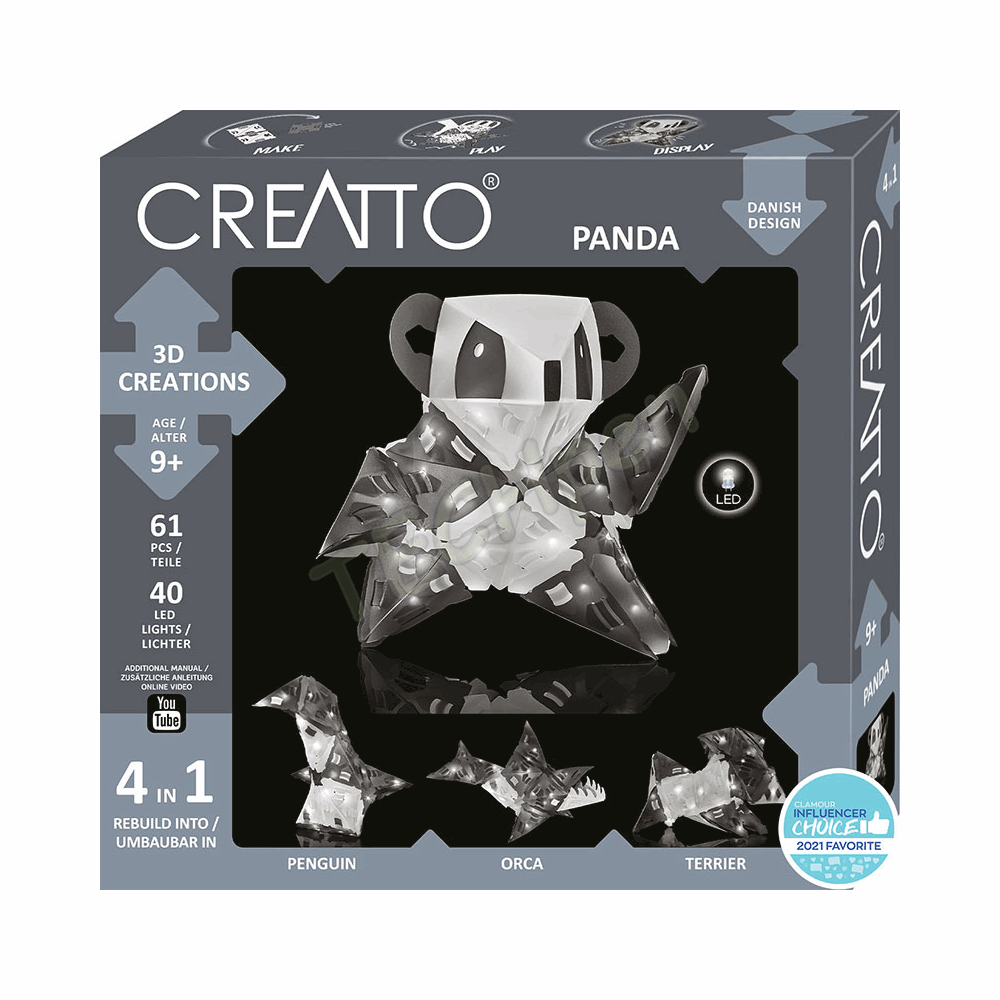 KOSMOS 3D KATAΣΚΕΥΗ ME LED 4 ΣΕ 1 PANDA 237.003577