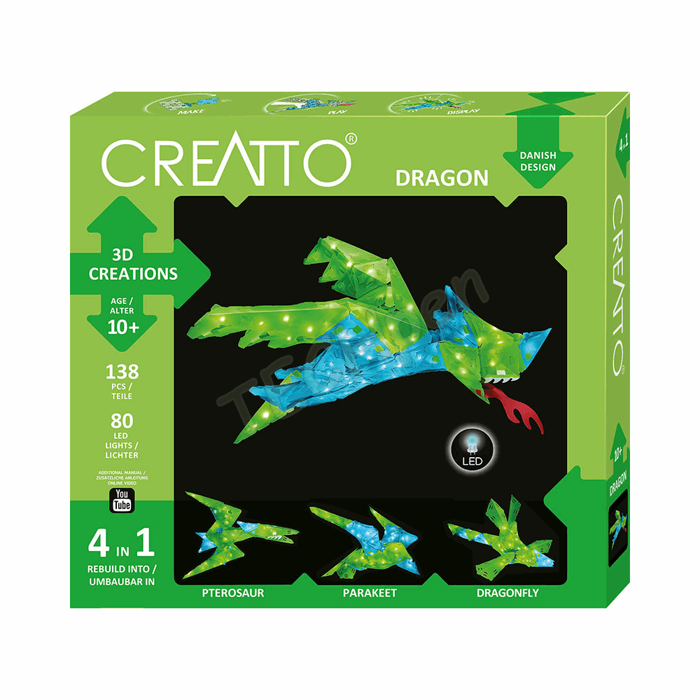 KOSMOS 3D KATAΣΚΕΥΗ ΜΕ LED 4 ΣΕ 1 DRACON 237.003584