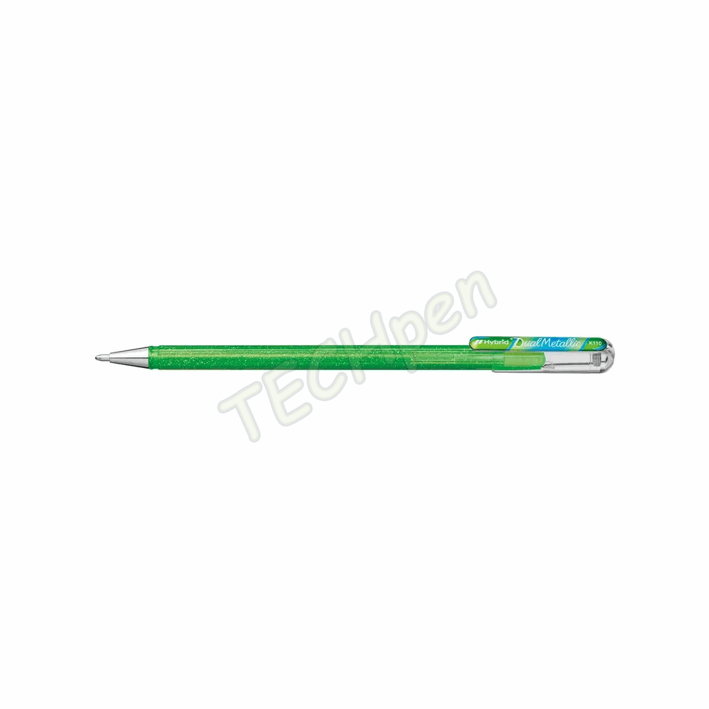PENTEL ΣΤΥΛΟ GEL 1.0 DUAL METALLIC GREEN & BLUE-RED K110DMKX