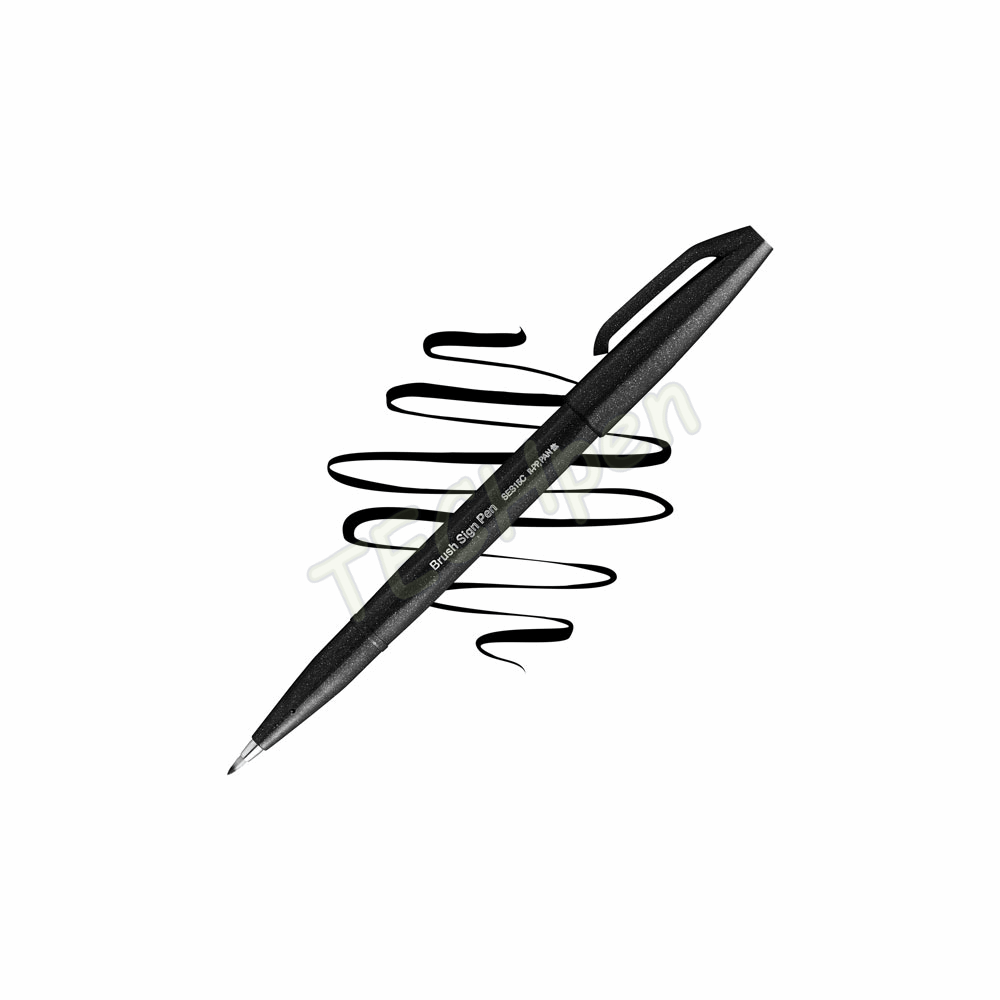 PENTEL TOUCH BRUSH SING PEN MAYΡΟ SES15CA