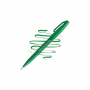 PENTEL TOUCH BRUSH SING PEN ΠΡΑΣΙΝΟ SES15CD