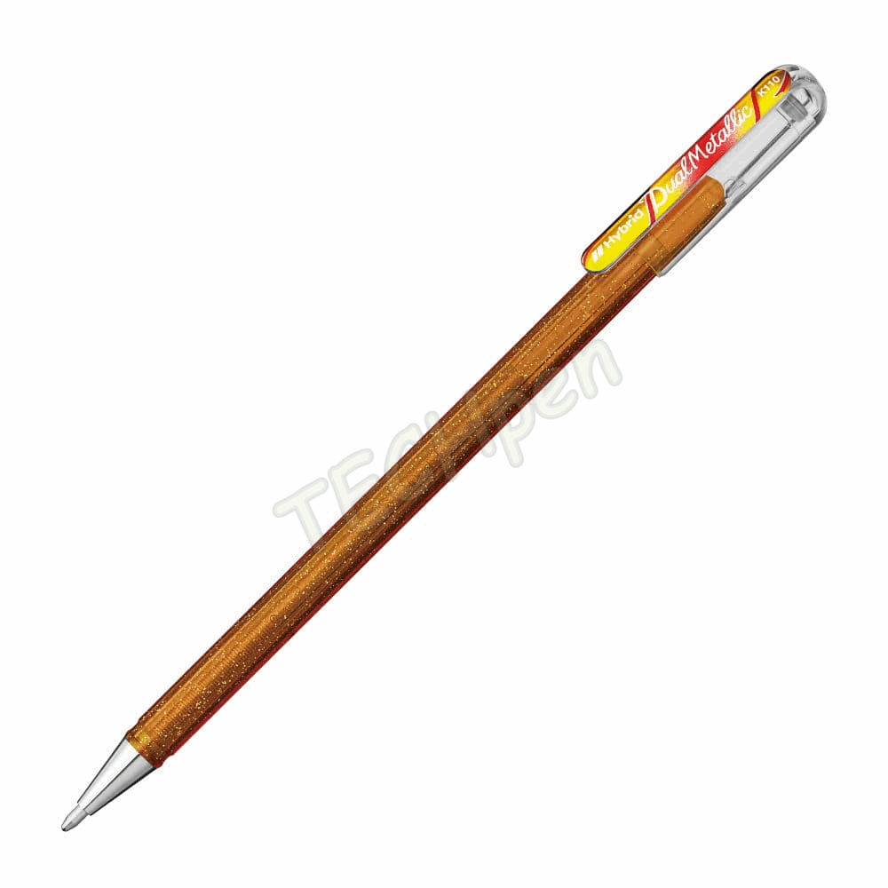 PENTEL ΣΤΥΛΟ GEL 1.0 DUAL METALLIC  ΧΡΥΣΟ & ΚΟΚΚΙΝΟ K110DMXX