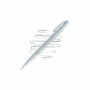 PENTEL TOUCH BRUSH SING PEN LIGHT GREY SES15C-N2X