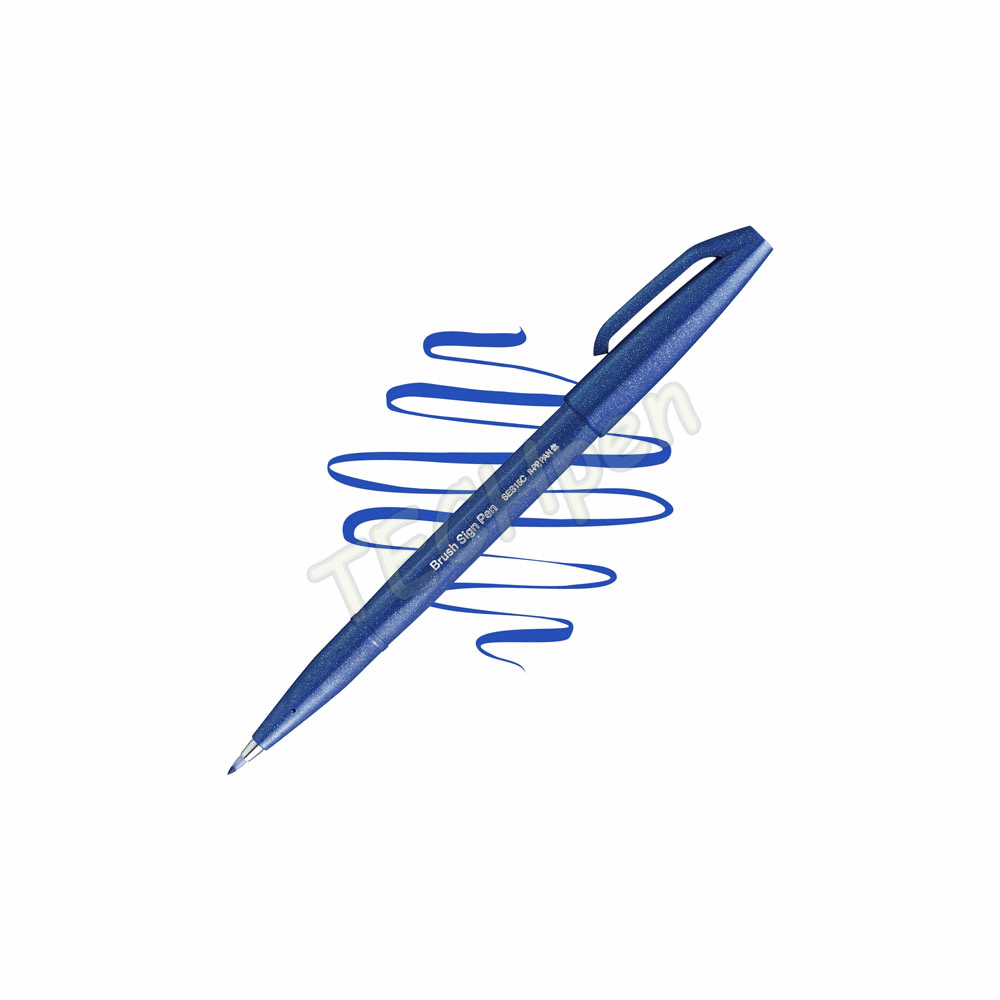PENTEL TOUCH BRUSH SING PEN ΜΠΛΕ SES15CC