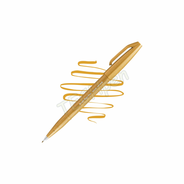 PENTEL TOUCH BRUSH SING PEN SES15C ΩΧΡΑ