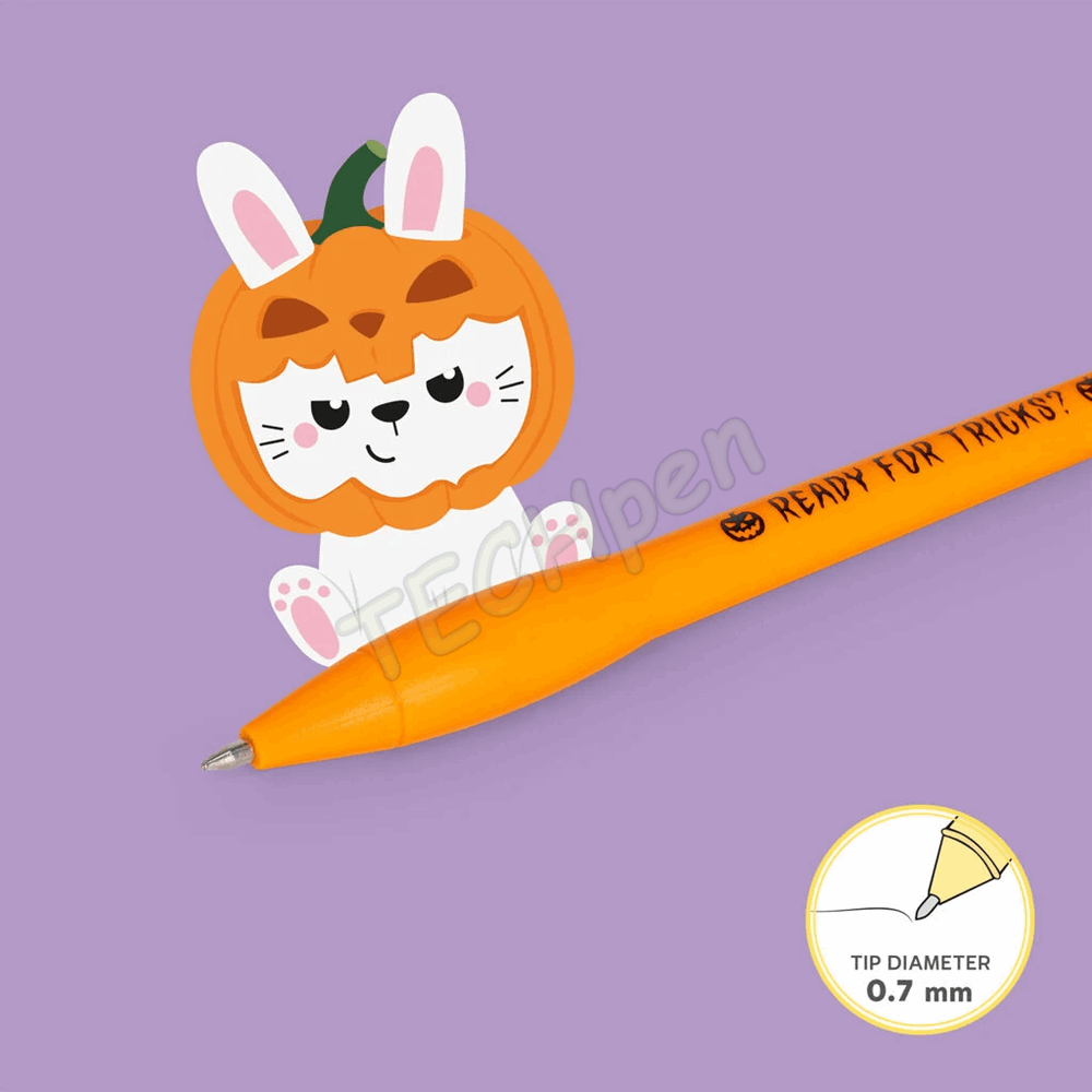 LEGAMI HALLOWEEN 2026 -  WIM0001 WRITING IS MAGIC - LIGHT-UP GEL PEN - BUNNY - PUMPKIN - 0,7 MM