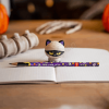 LEGAMI HALLOWEEN 2026 -  PSQ0009 SQUEEZIES - PENCIL WITH SQUISHY - KITTY - MUMMY - HB LEAD