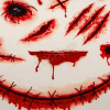 LEGAMI HALLOWEEN 2026 -  SFT0001 CREEPY TATTOOS - SCAR FACE TATTOO - SCAR