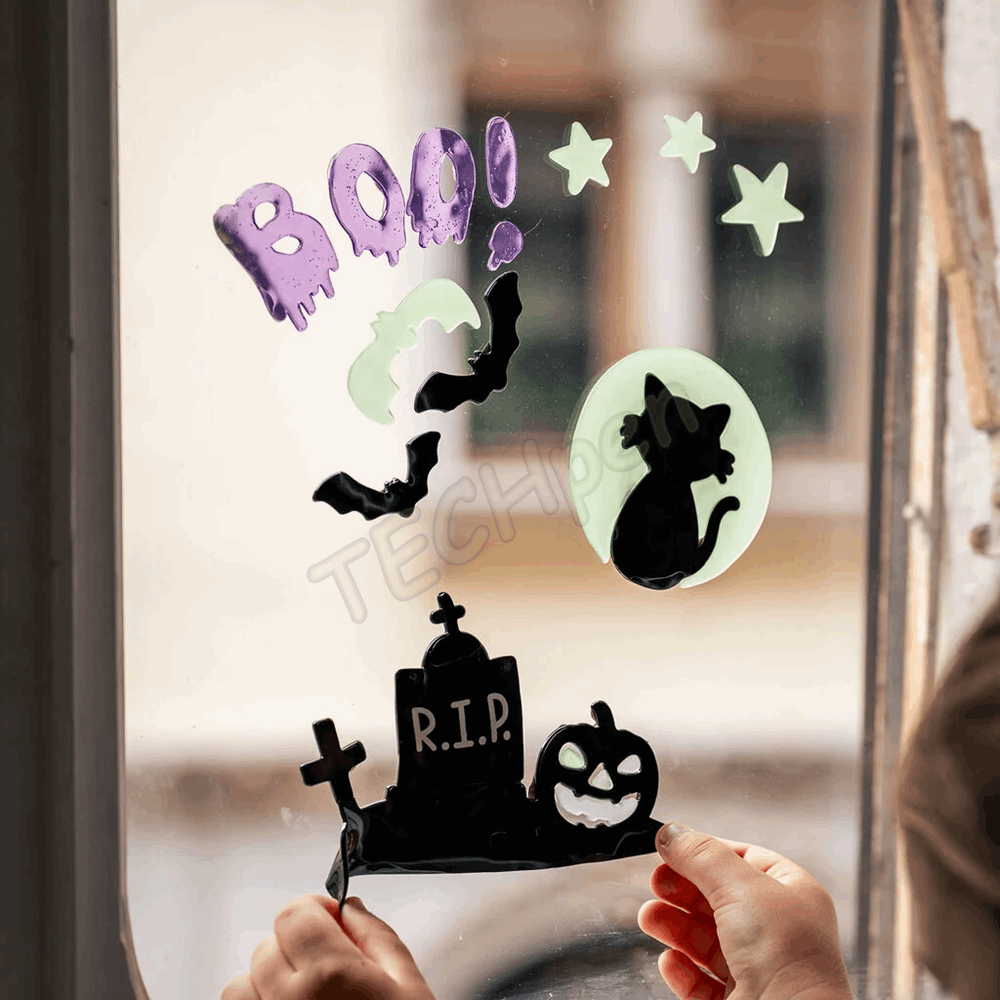 LEGAMI HALLOWEEN 2026 -  GGH0002 WINDO-GLOW - SET OF GEL STICKERS FOR WINDOW - SMALL