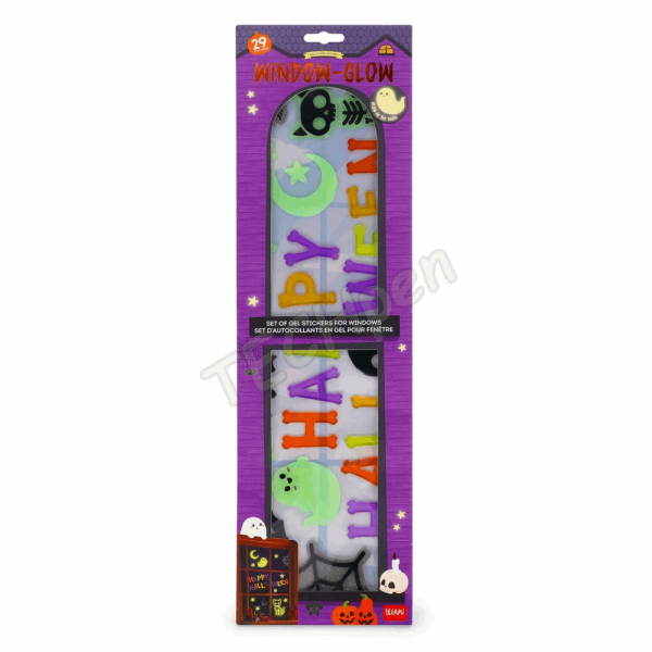 LEGAMI HALLOWEEN 2026 -  GGH0003 WINDO-GLOW - SET OF GEL STICKERS FOR WINDOW - LARGE