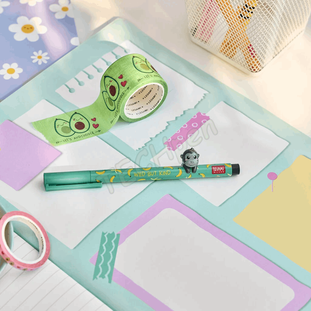 LEGAMI CPP0030 LOVELY FRIENDS - GEL PEN WITH ANIMAL DECORATION - GORILLA - 0,5 MM - BLACK INK