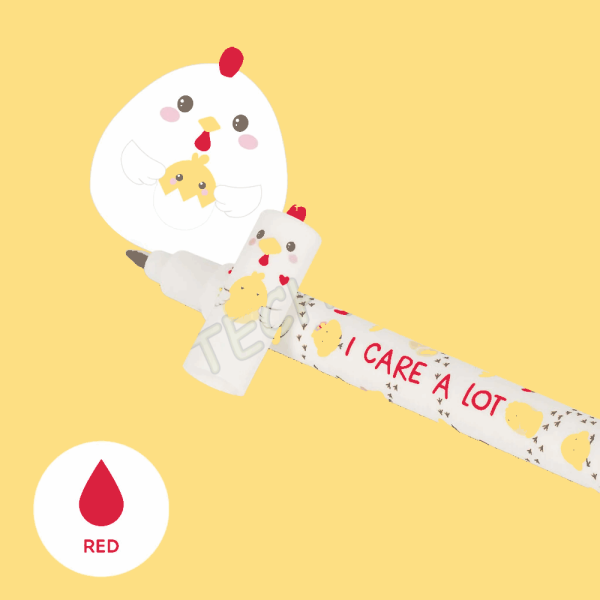 LEGAMI EP0086 ERASABLE GEL PEN - HEN - 0,7 MM - RED INK