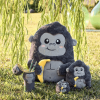 LEGAMI SPK0019 SUPER SOFT! - PLUSH KEY RING - GORILLA - TINY