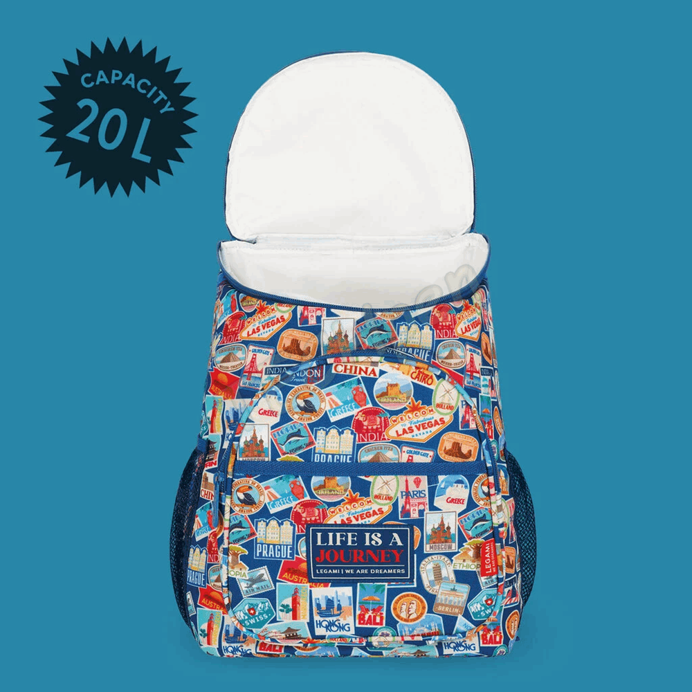 LEGAMI LBP0002 COOLER BACKPACK - TRAVEL STICKERS 20l