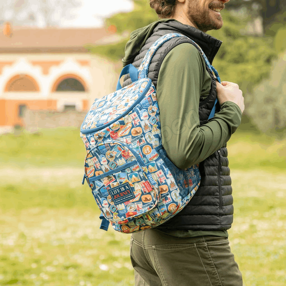 LEGAMI LBP0002 COOLER BACKPACK - TRAVEL STICKERS 20l