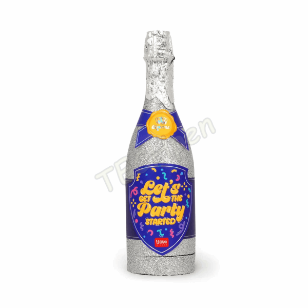 LEGAMI MBP0002 BOTTLE PARTY POPPER MAXI SILVER