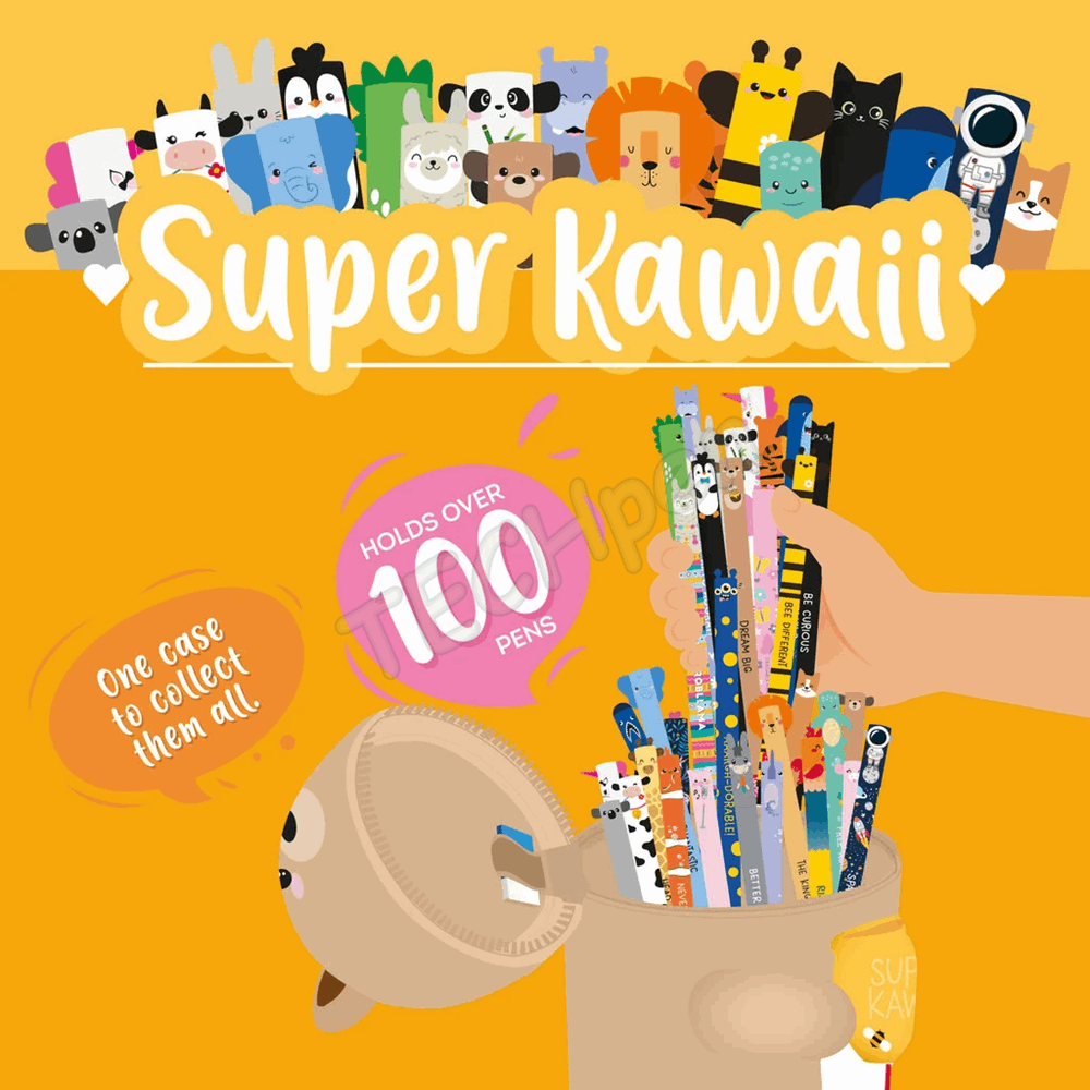 LEGAMI SKA0002 SUPER KAWAII 2 IN 1 SILICONE PENCIL CASE - TEDDY BEAR