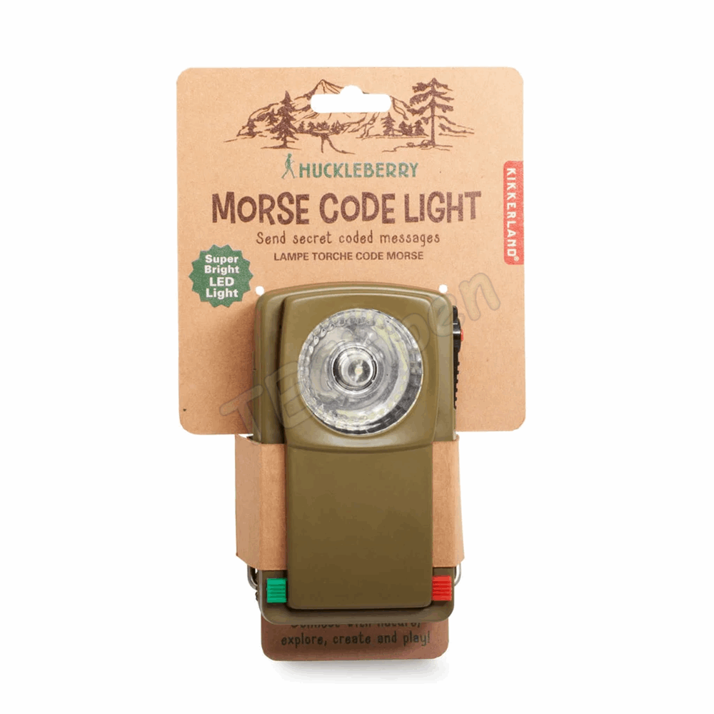 KIKKERLAND HUCKLEBERRY MORSE CODE LIGHT