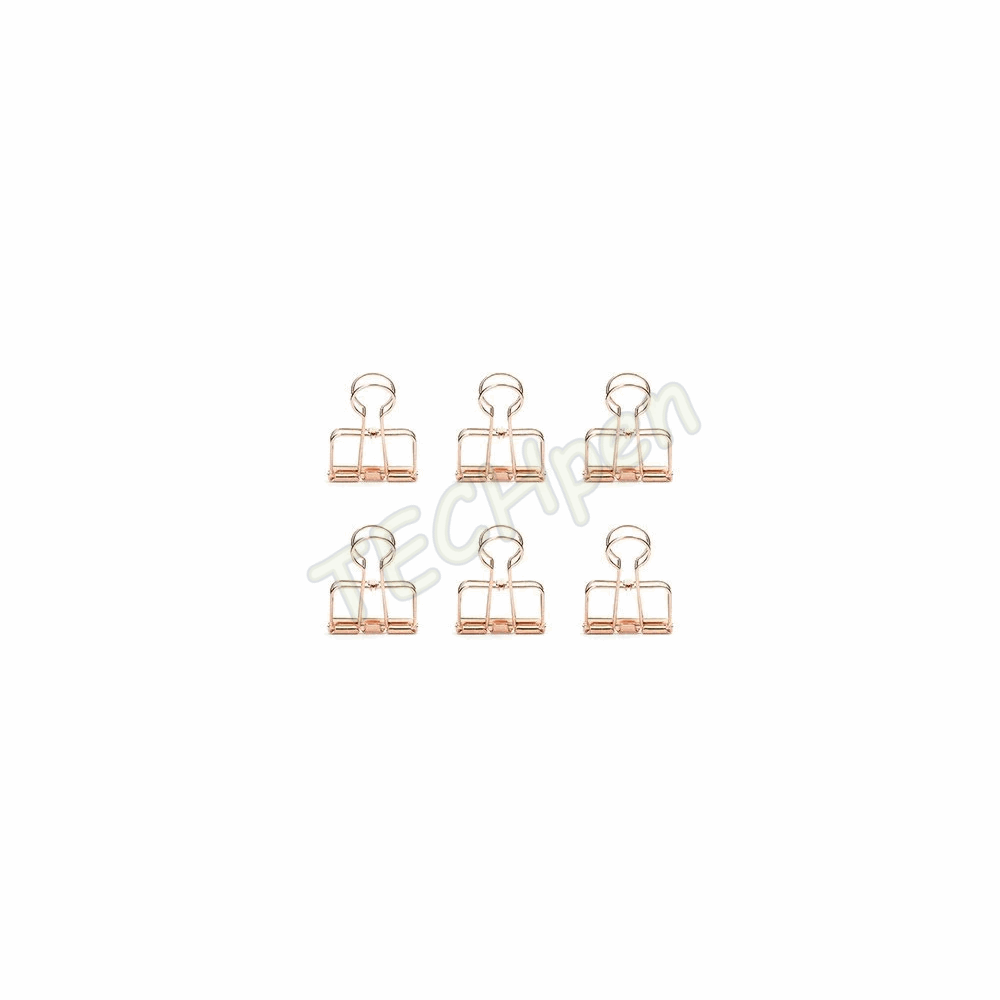 KIKKERLAND WIRE CLIPS S/6 COPPER