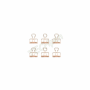 KIKKERLAND WIRE CLIPS S/6 COPPER