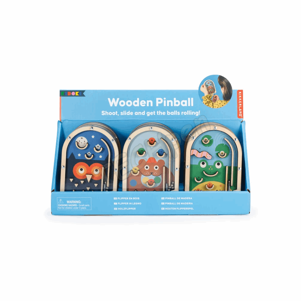 KIKKERLAND WOODEN PINBALL KID22-A-F